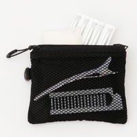 無印良品 ポリエステルダブルファスナーケース S 黒 約10×13.5cm 1セット（2個） 良品計画