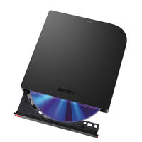 バッファロー ポータブルBDドライブ USB3.2（Gen1） 再書込み防止 ブラック BRXL-PTWOU3-BK 1個