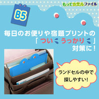 日本ノート もってカエルファイルB5(ブルー) SE01B 1セット(5冊)（直送品）