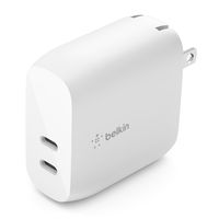 USB充電器 40W Type-C 2ポート 急速充電 小型 軽量 ホワイト ACアダプター AC充電器 1個 Belkin