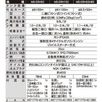 工進 エンジン式小型動噴 8.5mm×50mホース MS-ERH50H85 1台（直送品）