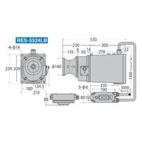 工進 船舶用ウインチ イカール 550W RES-5524LB 1台（直送品）