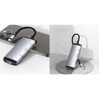 ライトニング USBハブ Lightning[オス] - Lightning[メス]＋USB(C)[メス]＋USB(A)[メス]×2 充電 データ転送