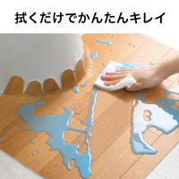 サンコー 防水 トイレマット 拭ける 床汚れ防止 ベージュ ウッド 55×43cm おくだけ吸着 KV-15 日本製  10枚
