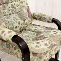 【軒先渡し】後藤家具物産 リクライニング高座椅子 4段階 肘カバー付 フラワー ZA-IK-FAB-FW 1脚（直送品）