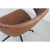 【軒先渡し】東馬 アーマー ラウンドチェア　 キャメル 54671460 1台（直送品）