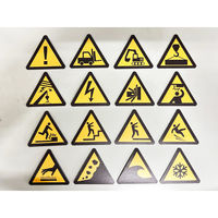 グリーンクロス ＪＩＳ警告標識ピクトサインマグネットＷ１００　３枚セット　ＣＡＶー１０Ｍ　開口部注意　1セット(3枚入)（直送品）