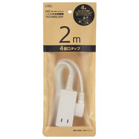 オーム電機 ４個口２ｍスリムタップＥＤＬＰ２２ 00-5052 1個