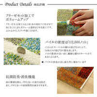 イケヒコ・コーポレーション カーペット ラグ エデン 800×1400mm 1320410010101 1枚（直送品）