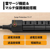 プリンストン 3個口OAタップ3USB給電 PPS-UTAP6BBK 1個