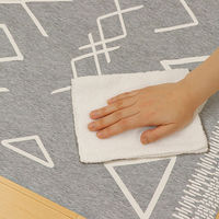 ベストコ フロアマット抗菌 防カビ 防臭 防炎 120×120cm ダークグレー ND-4584 クラシオン 1個（直送品）