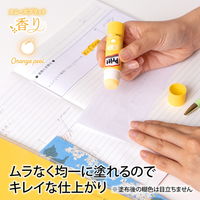 プラス スティックのり 香りプリット レギュラーサイズ 約10g オレンジピール 29774 1本