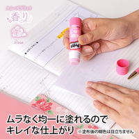 プラス スティックのり 香りプリット レギュラーサイズ 約10g バラ 29773 1本