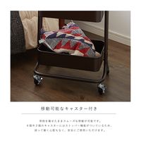 武田コーポレーション ヴィンテージ調 天板付きキャスターワゴン 2段 K9-VTTW50WH 1箱（直送品）