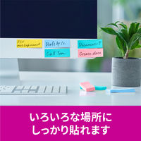 スリーエム(3M) ポストイット ふせん 付箋 強粘着 75mm×25mm マルチカラー3 1箱（24冊入） 5001SS-MC-3N