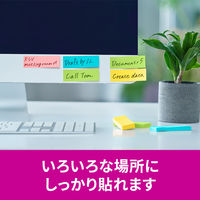 スリーエム(3M) ポストイット ふせん 付箋 強粘着 75mm×25mm マルチカラー8 1箱（24冊入） 5001SS-MC-8N