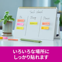 スリーエム(3M) ポストイット ふせん 付箋 強粘着 見出し 50mm×15mm マルチカラー6 1箱（32冊入） 7001SS-MC-6N