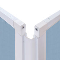 トーカイスクリーン 折りたたみ3連スクリーン 幅2784×奥行476×高さ1803mm ブルー SAN-1827 ブルー 1台（取寄品）