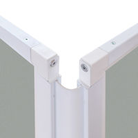 トーカイスクリーン 折りたたみ3連スクリーン 幅2784×奥行476×高さ1803mm グレー SAN-1827 グレー 1台（取寄品）