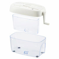 オーム電機 クロスカットハンドシュレッダー 大容量タイプ ホワイト 00-5647 1個