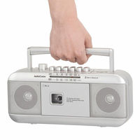 オーム電機 ステレオラジオカセットレコーダー シルバー 03-5011 1個