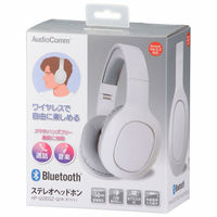 オーム電機 Bluetoothステレオヘッドホン ホワイト 03-5051 1個