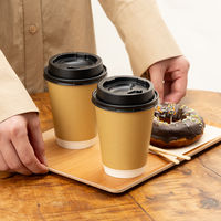 サンナップ エアウォールカップ クラフトカラー 340ml 1セット（125個：25個入×5袋）