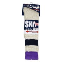 コーコス信岡 F1302  スキーソックス　ライン入り F グレー 1パック（直送品）