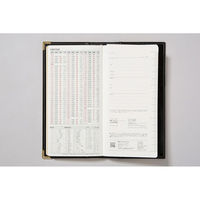 高橋書店 【2024年版】ニューダイアリー1 手帳判 片側1週間+ノート 月曜始まり 黒 73 1冊（直送品）