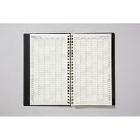 高橋書店 【2024年版】リングダイアリースリム A5変型 見開き1週間 月曜始まり 黒 93 1冊（直送品）