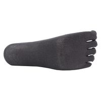 ジプロア RK-5915  綿心地ソックス　５本指（左右兼用）　４Ｐ F Ｄグレー コーコス信岡 1パック（直送品）