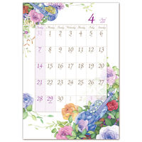 フロンティア 2024年壁掛けカレンダー　モダンフラワー　L CAL-138 2冊（直送品）