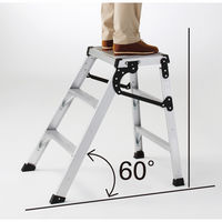 長谷川工業（株） 折りたたみ作業台　ゼロステップ WD-50B 1個