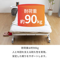 三栄コーポレーション【軒先渡し】 折り畳みウレタンベッド シングル ブラウン A1-AGATESBR 1台（直送品）