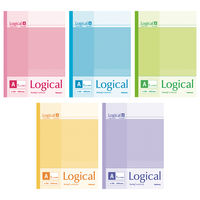 ナカバヤシ スイング・ロジカルノート B5 パステル A罫 ノ-B525A-5P 1パック(5冊)