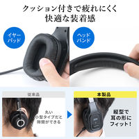 サンワサプライ ダイレクト:Bluetoothヘッドセット(通話向けノイズキャンセル機能搭載) 400-BTMH022BK 1個（直送品）
