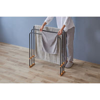 アイリスオーヤマ 折りたたみバスタオルハンガー ダークグレー FBH-700 1台