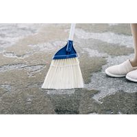 山崎産業 コンドル 庭箒ニューブルロン 短柄   屋内・屋外用ほうき PP毛 化繊箒　1セット（3本）