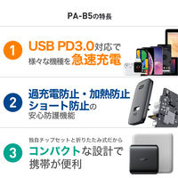 USB充電器 100W PD対応 USB Type-C 1ポート ブラック PA-B5-BK 1個 AUKEY