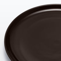 無印良品 日常の器 プレート 大 ダークブラウン 約直径23cm 良品計画