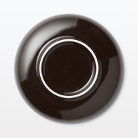 無印良品 日常の器 デミタスソーサー ダークブラウン 約直径11cm 1セット（2枚） 良品計画