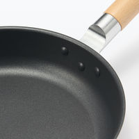 無印良品 焼き面が広い こびりつきにくいフライパン 浅型 ガス火専用 約直径24cm 良品計画
