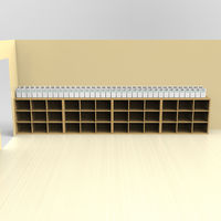 ナカバヤシ 置き勉ファイルボックスA4 ホワイト FBS-E04W 1セット(15個)