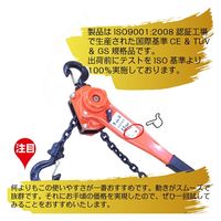 ベストアンサー レバーホイスト1.5t ba060-11 1台（直送品）