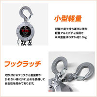 ベストアンサー 360度回転操作可能 チェーンブロック 0.25t diy-066 1台（直送品）