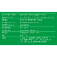 YAMAZEN 地上デジタル放送対応 ポータブルテレビ 17インチ 3電源対応 DPTV-L170(B) 1台