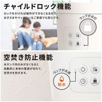 QUADS スチーム加湿器2.5L 連続加湿 ホワイト QS328WH 1台（直送品）