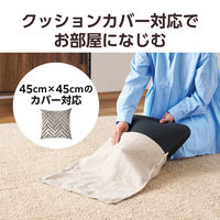 バランスディスク クッション スクエア型 ポンプ付(空気入れ) 片面突起付 ブラック HCFWBBSBK エレコム 1個