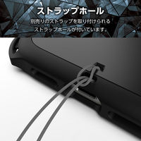 iPhone15 ケース 衝撃吸収 ZEROSHOCK フィルム付 ブラック PM-A23AZEROBK エレコム 1個