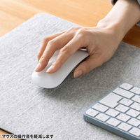 サンワサプライ フェルトデスクマット(W900×D400mm・グレー) MPD-FLT1GY 1個